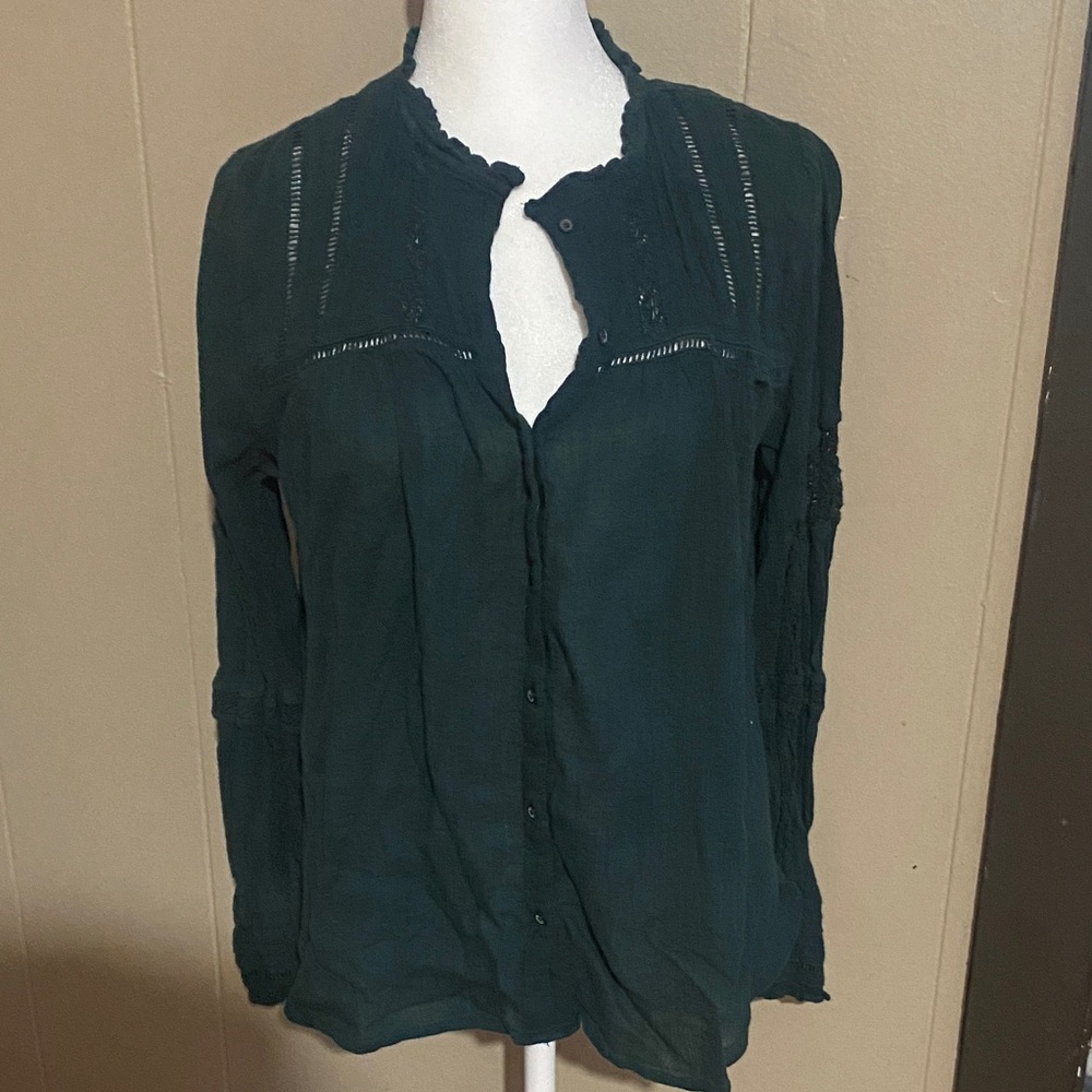 Free People Green Women's Top